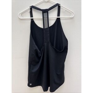 Fabletics Tank Top Womens Sz S Black Racerback Sleeveless Cross Back Lightweight